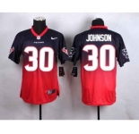 nike nfl jerseys houston texans #30 johnson blue-red[Elite drift fashion][second version]