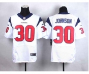 nike nfl jerseys houston texans #30 johnson white[Elite]