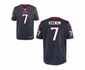 nike nfl jerseys houston texans #7 case keenum blue [Elite]
