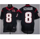 nike nfl jerseys houston texans #8 schaub blue[10th patch elite]