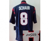 nike nfl jerseys houston texans #8 schaub blue[Elite signature]