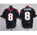 nike nfl jerseys houston texans #8 schaub blue[elite]