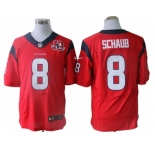 nike nfl jerseys houston texans #8 schaub red[Elite 10th patch]