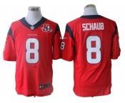 nike nfl jerseys houston texans #8 schaub red[Elite 10th patch]