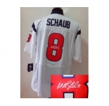 nike nfl jerseys houston texans #8 schaub white[Elite signature]