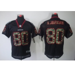 nike nfl jerseys houston texans #80 a.johnson black[camo fashion Elite]