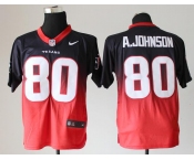 nike nfl jerseys houston texans #80 a.johnson blue-red[Elite drift fashion][second version]
