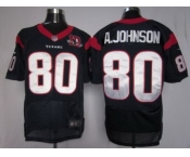 nike nfl jerseys houston texans #80 a.johnson blue[10th patch elite]
