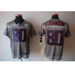 nike nfl jerseys houston texans #80 a.johnson grey[Elite shadow 50th Patch]