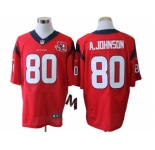 nike nfl jerseys houston texans #80 a.johnson red[Elite 10th patch]