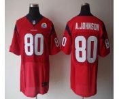nike nfl jerseys houston texans #80 a.johnson red[Elite 50th Patch]