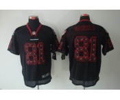 nike nfl jerseys houston texans #81 daniels black[Elite united sideline]