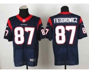 nike nfl jerseys houston texans #87 fieoorowicz blue[Elite]