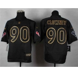 nike nfl jerseys houston texans #90 clowney black[Elite gold lettering fashion][clowney]