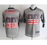 nike nfl jerseys houston texans #90 clowney grey[Elite USA flag fashion shadow][clowney]