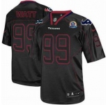 nike nfl jerseys houston texans #99 watt black[Elite lights out 50th Patch]