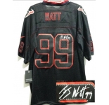 nike nfl jerseys houston texans #99 watt black[Elite lights out signature]
