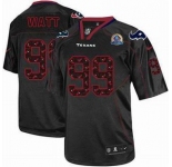 nike nfl jerseys houston texans #99 watt black[Elite united sideline 50th Patch]