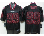 nike nfl jerseys houston texans #99 watt black[Elite united sideline]