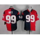nike nfl jerseys houston texans #99 watt blue-red[Elite split]