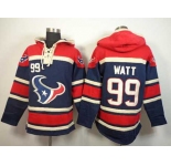 nike nfl jerseys houston texans #99 watt blue-red[pullover hooded sweatshirt]
