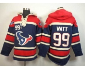 nike nfl jerseys houston texans #99 watt blue-red[pullover hooded sweatshirt]