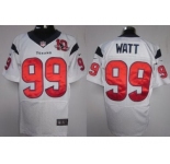 nike nfl jerseys houston texans #99 watt white[10th patch elite]