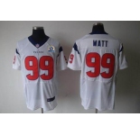nike nfl jerseys houston texans  #99 watt white[Elite 50th Patch]