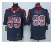 2015 new nike houston texans #99 watt navy blue strobe jerseys[limited]