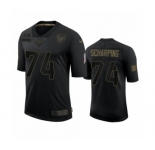 Houston Texans #74 Max Scharping Black 2020 Salute to Service Limited Jersey