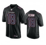 Men Houston Texans #18 Case Keenum Black Fashion Vapor Untouchable Limited Stitched Football Jersey