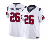 Men Houston Texans #26 Devin Singletary White 2023 F U S E Vapor Untouchable Stitched Football Jersey