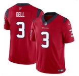 Men Houston Texans #3 Tank Dell Red 2023 F U S E Vapor Untouchable Stitched Football Jersey
