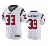 Men Houston Texans #33 Dare Ogunbowale White Vapor Untouchable Limited Stitched Jersey