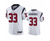 Men Houston Texans #33 Dare Ogunbowale White Vapor Untouchable Limited Stitched Jersey