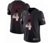 Men Houston Texans #4 Deshaun Watson Black Smoke Fashion Limited Jersey