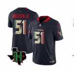 Men Houston Texans #51 Will Anderson Jr F U S E Mexican Vapor Limited Stitched Football Jersey