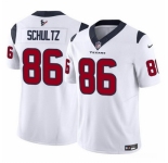 Men Houston Texans #86 Dalton Schultz White 2023 F U S E Vapor Untouchable Stitched Football Jersey