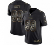 Men Houston Texans #99 J.J. Watt Black Golden Edition 2019 Vapor Untouchable Limited Jersey