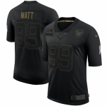 Men Houston Texans #99 J.J. Watt Nike 2020 Salute To Service Limited Jersey Black