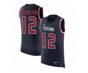 Men Nike Houston Texans #12 Bruce Ellington Navy Blue Rush Player Name & Number Tank Top NFL Jersey
