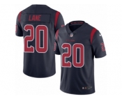 Men Nike Houston Texans #20 Jeremy Lane Limited Navy Blue Rush Vapor Untouchable NFL Jersey