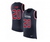 Men Nike Houston Texans #20 Jeremy Lane Navy Blue Rush Player Name & Number Tank Top NFL Jersey