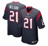 Men Nike Houston Texans #21 Steven Nelson Navy Vapor Limited Jersey