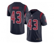 Men Nike Houston Texans #43 Corey Moore Limited Navy Blue Rush Vapor Untouchable NFL Jersey