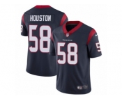 Men Nike Houston Texans #58 Lamarr Houston Navy Blue Team Color Vapor Untouchable Limited Player NFL Jersey