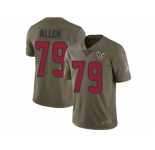 Men Nike Houston Texans #79 Jeff Allen Limited Olive 2017 Salute to Service NFL Jersey