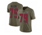 Men Nike Houston Texans #79 Jeff Allen Limited Olive 2017 Salute to Service NFL Jersey
