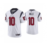 Men's Houston Texans #10 Davis Mills White Vapor Untouchable Limited Stitched Jersey