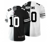 Men's Houston Texans #10 DeAndre Hopkins Black V White Peace Split Vapor Untouchable Limited Football Jersey